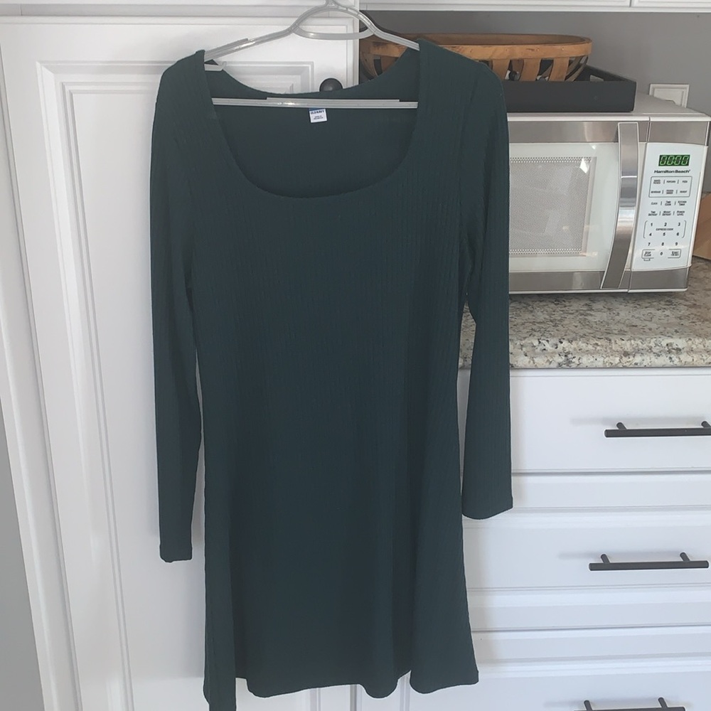 Old Navy SET OF 2 Ribbed Knit Long Sleeve Dresses Size L - Picture 4 of 6